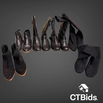 DS116 - Black Women's Boots - Size 6 - Nuture, Impo, Born, Franco Sarto, Dolce Vita, Josef Seibel