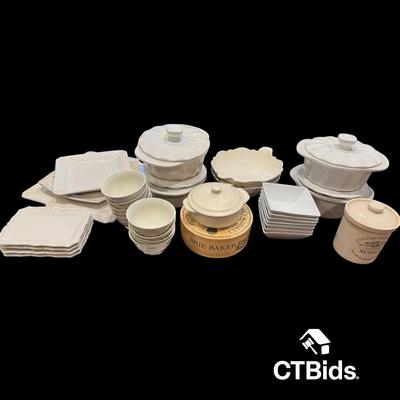 DS504 - Stoneware Group #3, White And Cream Colors