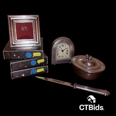 DS220 - Match Italian Pewter Frames, Clock and More