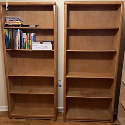 Two Book Cases And Stationary