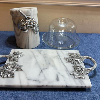 Marble Cheese Board And Wine Cooler
