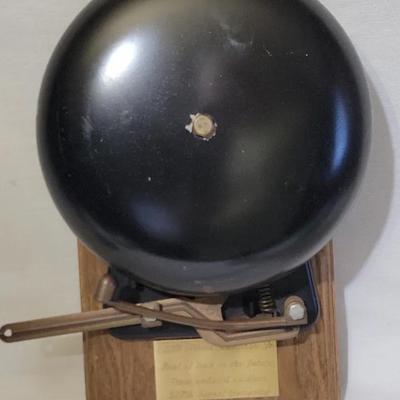 Vintage Mechanical Iron & Brass Boxing Bell from soldiers of 327th Signal Company