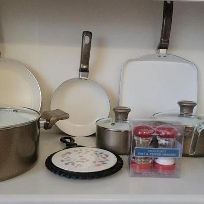 T-fal Celebrate Ceramic Cookware Set And More 