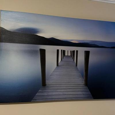 Derwent water Jetty in the Lake District, England. 
