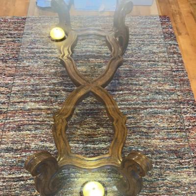 Wood & Glass Coffee Table