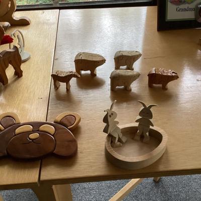 Sale Photo Thumbnail #96: Hand carved nic nacs