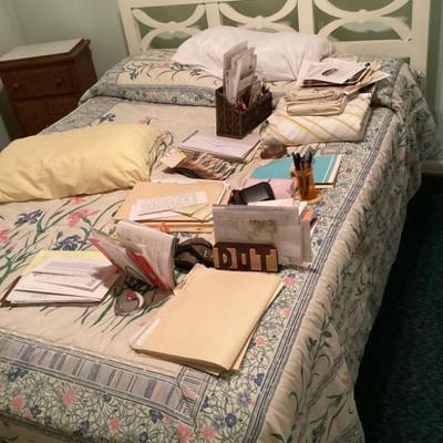 Sale Photo Thumbnail #135: Full size bed with white headboard