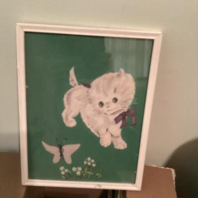 Sale Photo Thumbnail #91: Framed print of playful kitten
