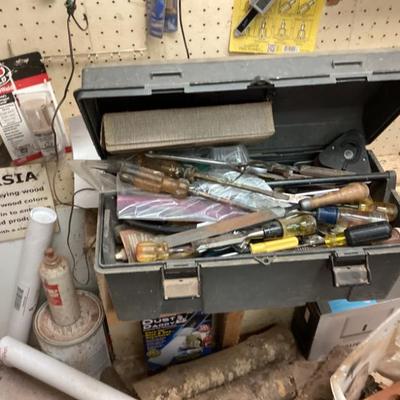 Sale Photo Thumbnail #47: Collection of tools in toolbox