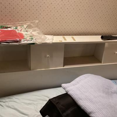 Sale Photo Thumbnail #15: Mid century headboard with built in storrage