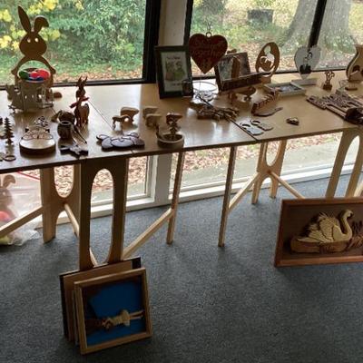 Sale Photo Thumbnail #18: Professional quality homemade wooden table and decor