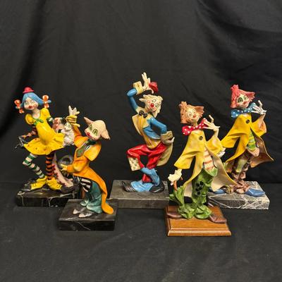 Carrara Marble Fontanini Clowns