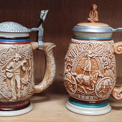 Country Western Steins