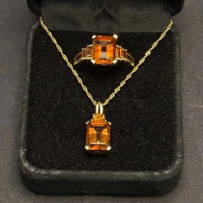 10K Citrine Pair