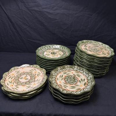 Old World Scalloped Plates