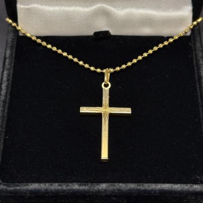 14K Cross and Chain