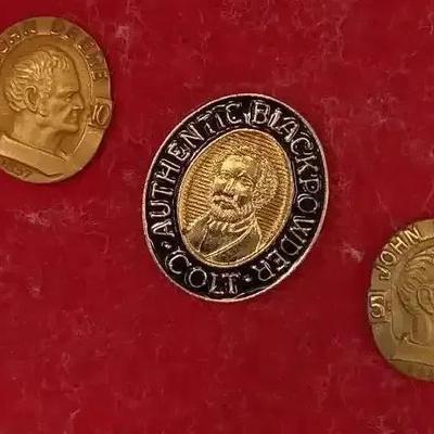 Vintage John Deere 10K Yellow Gold - - 10 Years Service Tie Tacks - Lapel Pin 4g