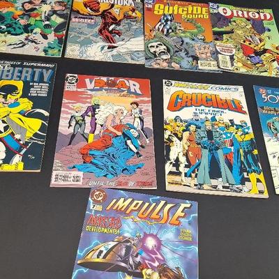 9 Vintage DC Misc Comics - Orion 2000 - Suicide Squad 2002 - Firestorm 1989 - Liberty 1991
