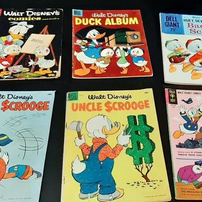 Vintage Walt Disney Uncle Scrooge 1955 - Donald Duck 1963 1959 1957