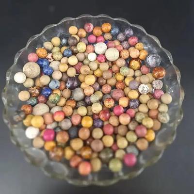 Lot 1 - Clay Marbles Various Sizes - Colors 