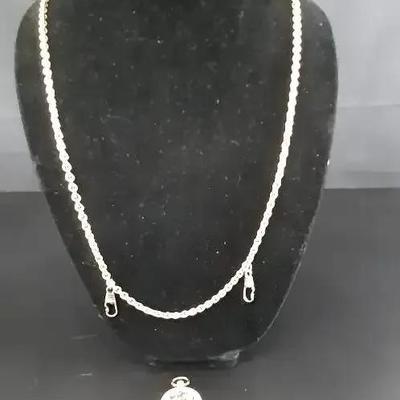 Ladies Buchere Vintage Yellow Gold Plated with Chain - Pendant - Verified by Jeweler 