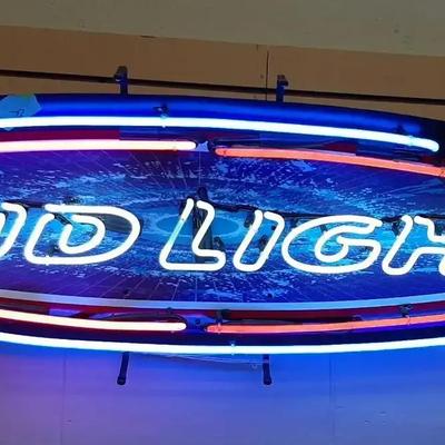 Electric Bud Light Neon Sign - PICK UP ONLY