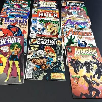 13 Vintage Marvel Comics Captain America 1961 1993 -Iron Man 1987 - Hulk 1980 -