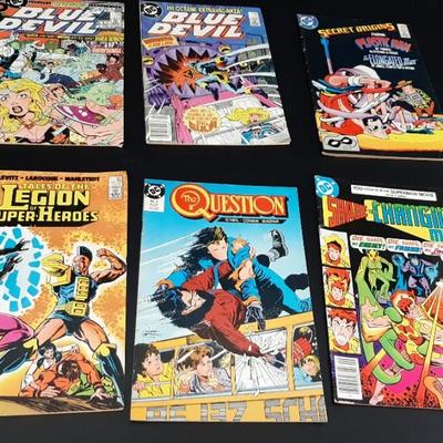 6 Misc Vintage DC Comics 70's -80's- Blue Devil -Tales of the Legion Superheroes 