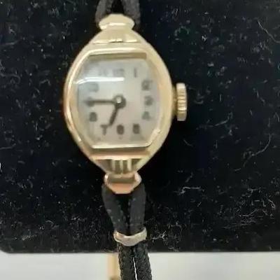 Ladies Working 14K Gold Watch with 12K G.F. Band Verified by Jeweler 