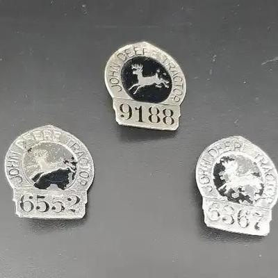 Lot of 3 John Deere Pins 