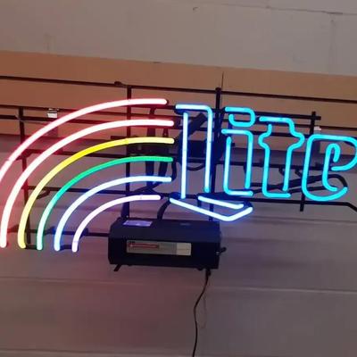 Lite Rainbow Beer Neon Hanging Light - PICK UP ONLY 