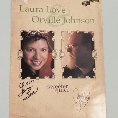 Laura Love + Orville Johnson Signed Poster