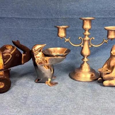 Adorable Brushed Nickle Candle Holders Some Animals