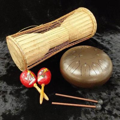 Bongo, Steel Drum And Maracas