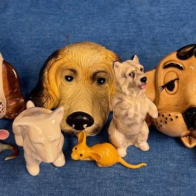 Ceramic Mice And Mutts Figurine Collection