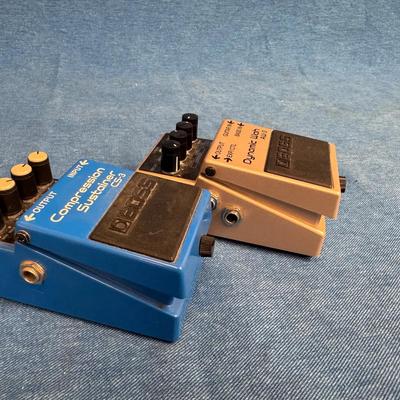 Set of Boss Guitar Pedals- The Dynamic Wah & Sustainer