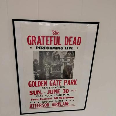 Grateful Dead Retro Poster 