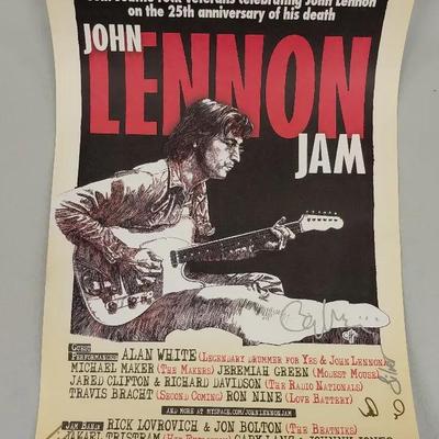 Tribute Concert Signed Poster; John Lennon Jam