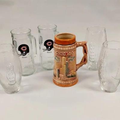 Chicago Bears Glass Collection 