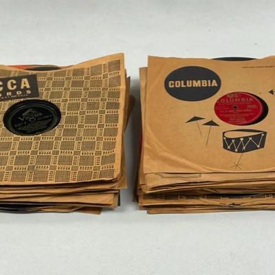 Bundle Of Forty-eight Records; 78RPM Format Big Band Orchestra
