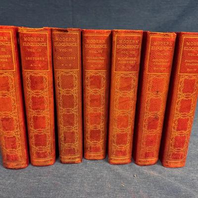 Vintage “Modern Eloquence” Encyclopedia Set