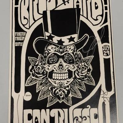 Kristen Ward + Leon Russell Signed Poster