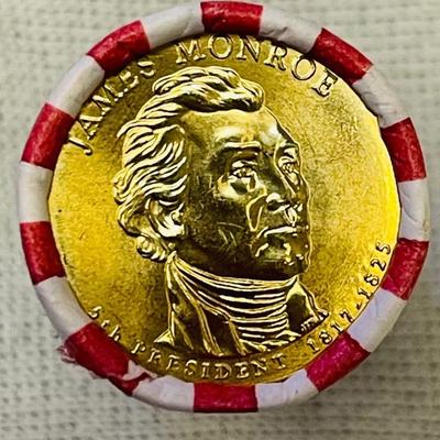 2008 James Monroe Presidential $1 Coin Rolls