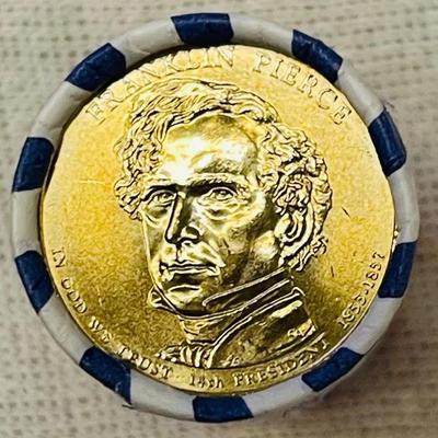 2010 Franklin Pierce Presidential $1 Coin Rolls