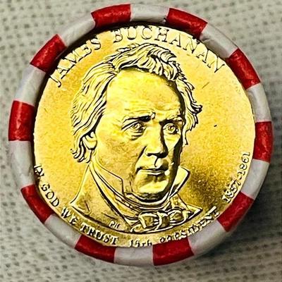 2010 James Buchanan Presidential $1 Coin Rolls