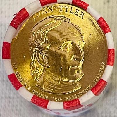 2009 John Tyler Presidential $1 Coin Rolls