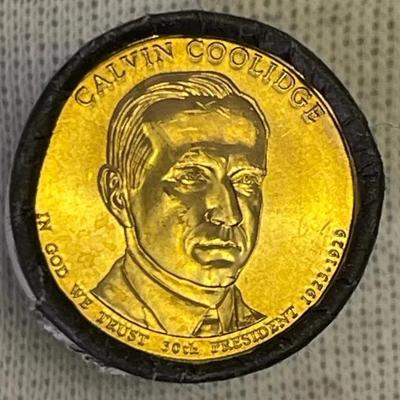2014 Calvin Coolidge Presidential $1 Coin Rolls