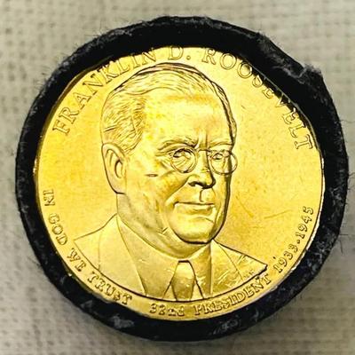 2014 Franklin D Roosevelt Presidential $1 Coin Rolls