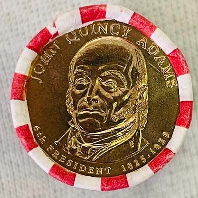 2008 John Quincy Adam’s Presidential $1 Coin Rolls
