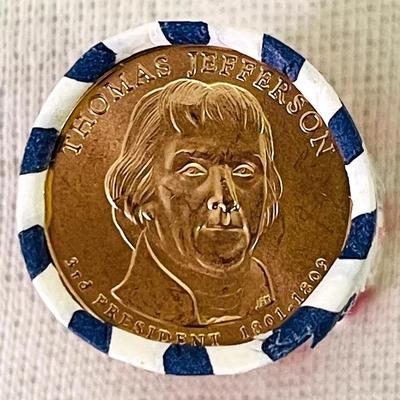 2007 Thomas Jefferson Presidential $1 Coin Rolls